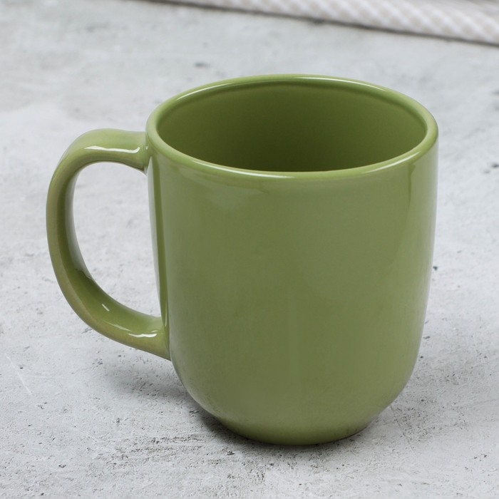Кружка керамическая Dolce Ceramo «Олива», 450 мл, зелёная Кружка керамическая Dolce Ceramo «Олива», 450 мл, зелёная