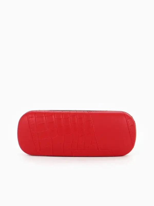 Футляр для очков на хлопушке, размер 16&times;5.8&times;3 см, красный