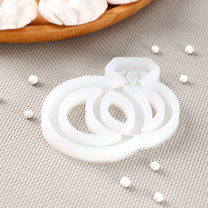 Силиконовая форма «Кольца», 7,5×8 см, прозрачная Силиконовая форма «Кольца», 7,5×8 см, прозрачная