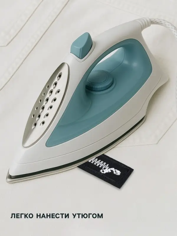 Термоаппликация «Молния», 6×2.1 см, чёрная, белая