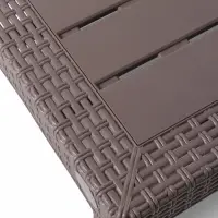 Стол садовый Rattan, 153.2&times;78.9&times;70.1 см, пластиковый, цвет тёплый орех