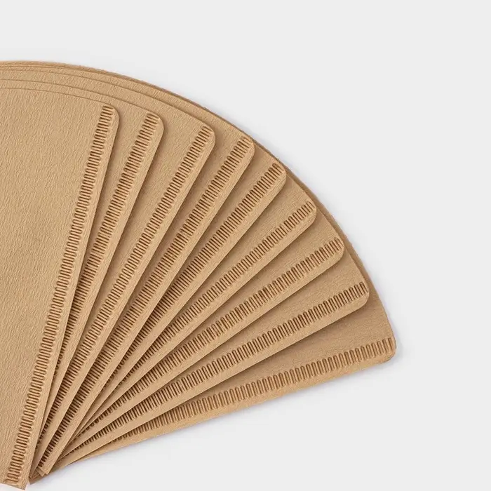 Фильтры для заваривания кофе V60 Доляна Tasty, неотбелённые, набор 50 шт., 13&times;12 см, бумага