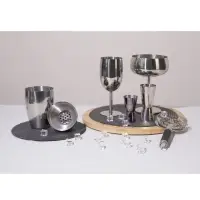 Бокал-коктейльная рюмка, 400 мл, 16&times;11.5 см, нержавеющая сталь, серебристый