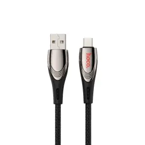 Кабель U133 HOCO USB на Type-C 1.2M 3A черный