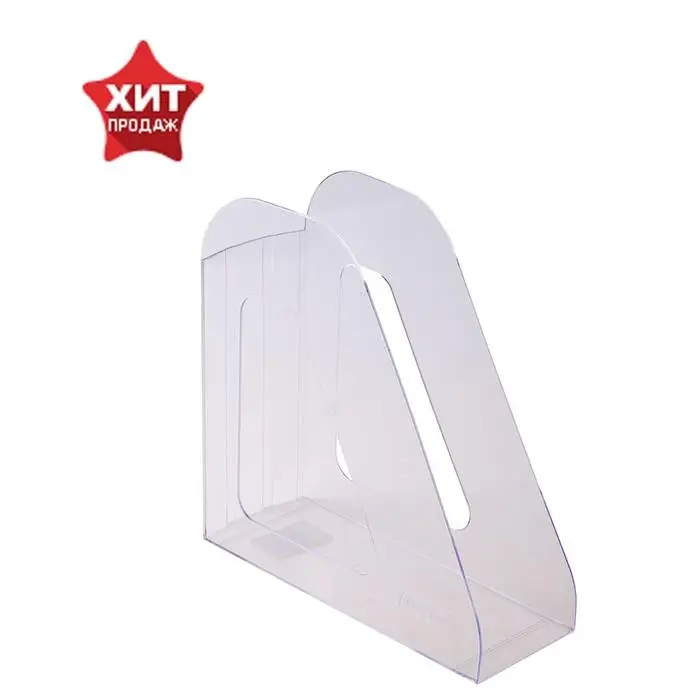 Лоток для бумаг вертикальный "Фаворит", прозрачный
