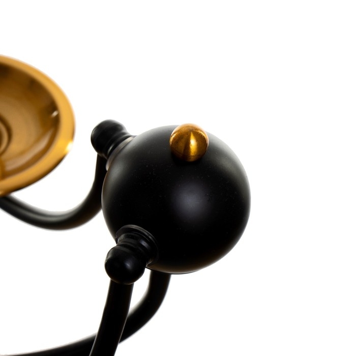 Люстра Люстра "Фломи" 4хЕ14 40Вт черно-золотой 60х73х60 см BayerLux