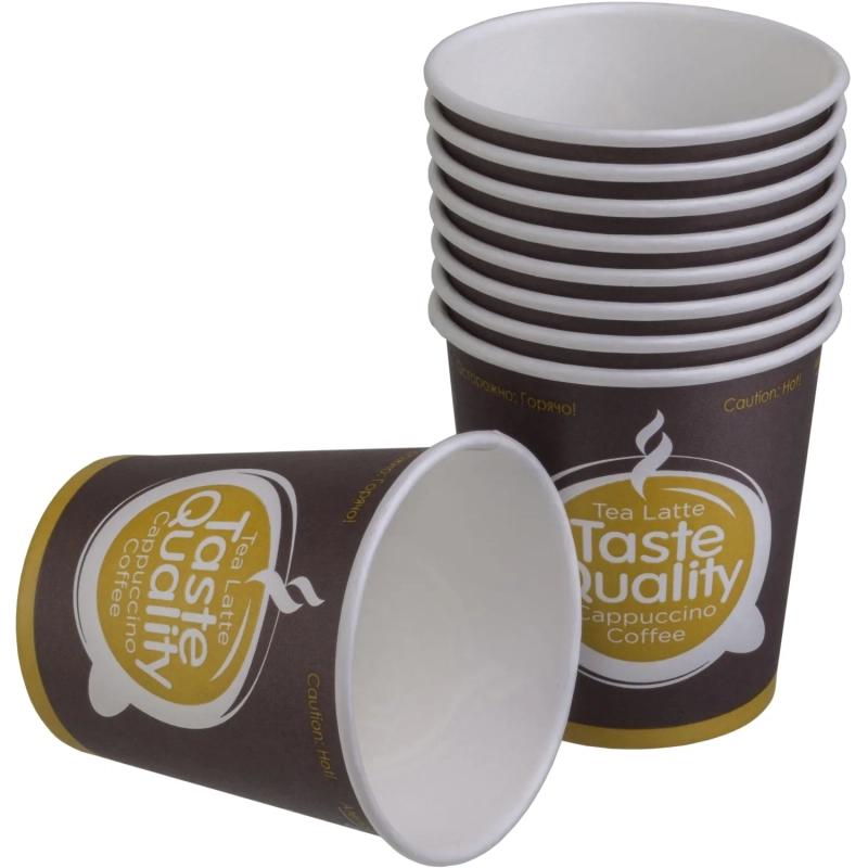 Стакан одноразовый бум однослойный d-62мм 100мл TasteQuality 60 шт/уп