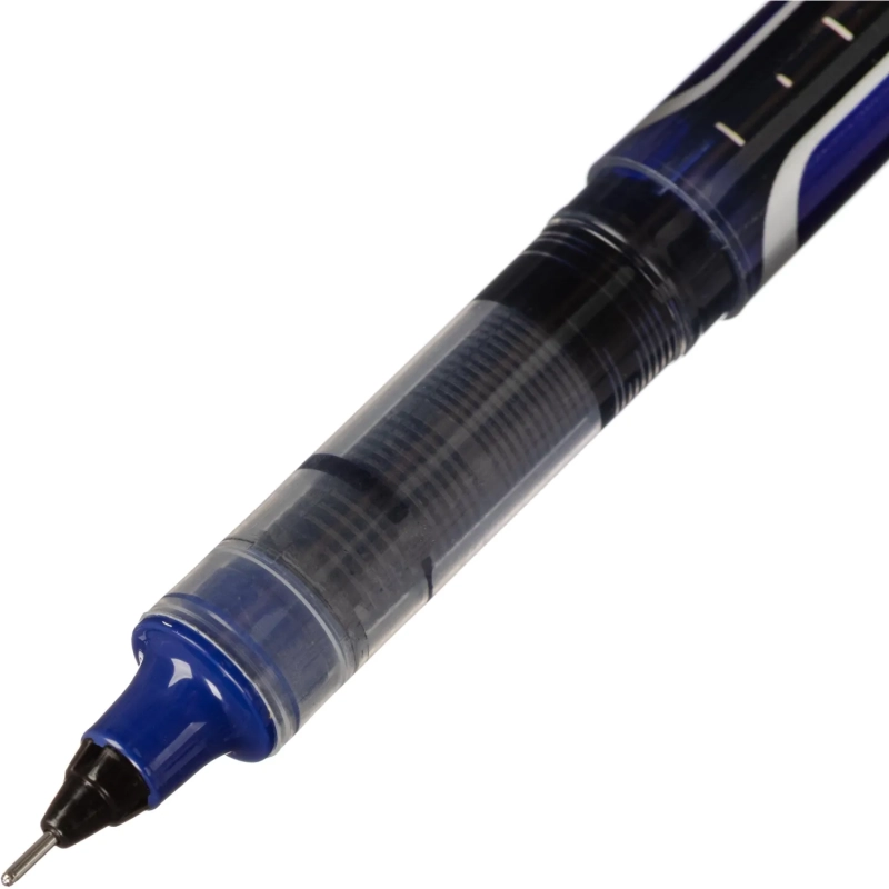 Роллер Deli EQ657-BL,иг.нак0,5,мет.клип,кругл.корп,синие черн