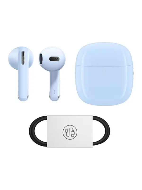 Наушники беспроводные Baseus Bowie WX5, TWS, вкладыши, Bluetooth 5.3, 40/400 мАч, синие