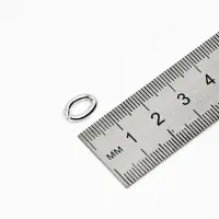 Кольцо соединительное, 11&times;7 мм, набор 30 шт. цвет серебро