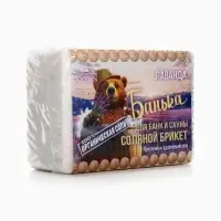 Соляной брикет для бани &laquo;Банька&raquo; лаванда, 500 г