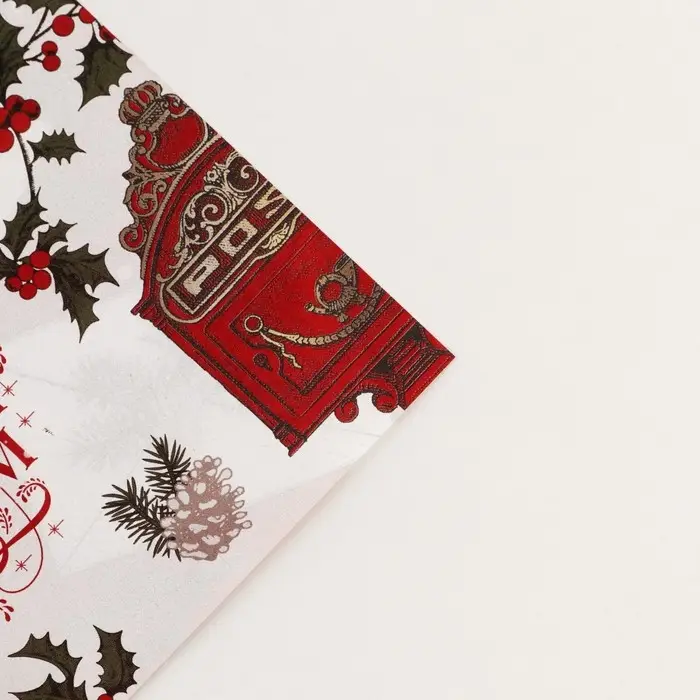 Бумага упаковочная глянцевая двухсторонняя «Почта Ретро», 70 х 100 см