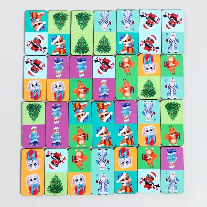 Домино деревянное Лесная мастерская &laquo;С Новым годом!&raquo;