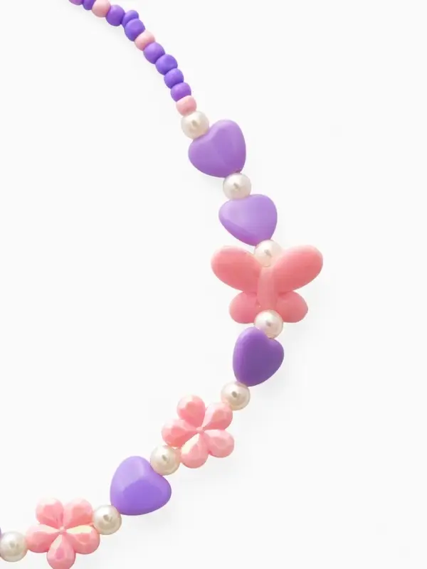 Набор детский &laquo;Выбражулька. Ромашки с бабочкой&raquo;, 2 предмета: бусы, браслет, МИКС