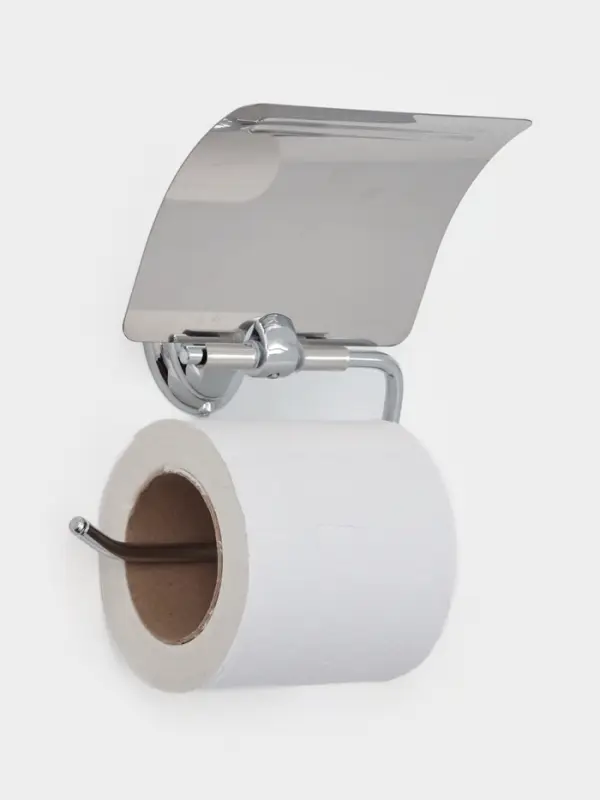 Держатель для туалетной бумаги с крышкой Accoona A11105, хром