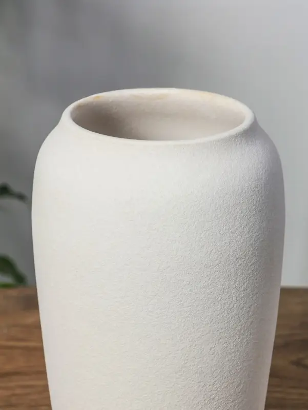 Ваза керамика настольная Ваза керамика настольная "Абиджил" бочка, h=22,5х12, d=9,5 см, белый