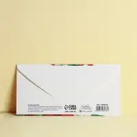 Конверт для денег "От всего сердца" красные розы, белые лилии, 16,5 х 8 см