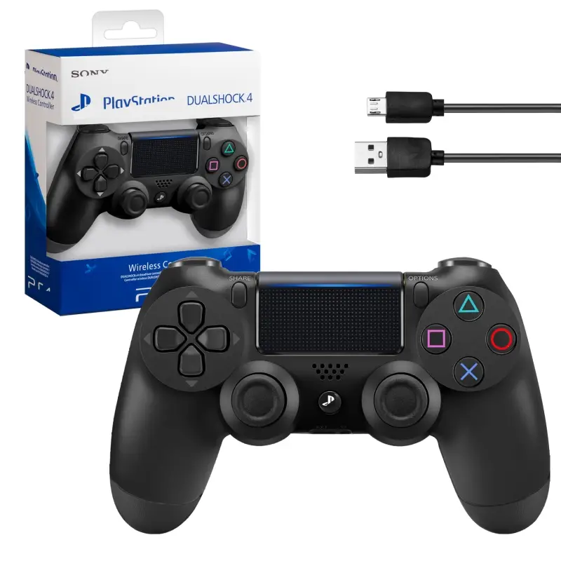 Джойстик PS4 DualShock беспроводной A черный (logo)