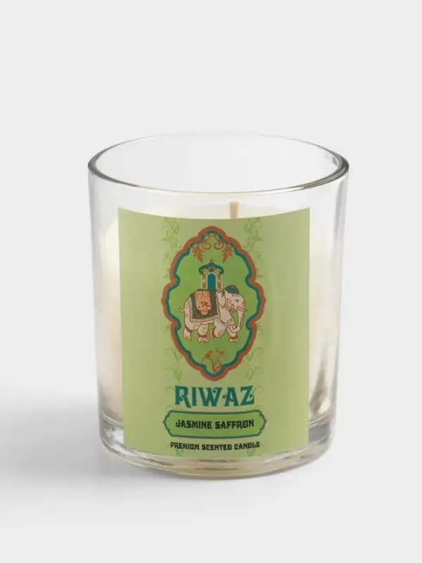 Свеча ароматическая в стекле &laquo;Жасмин и Шафран&raquo;, соевый воск, 120 г