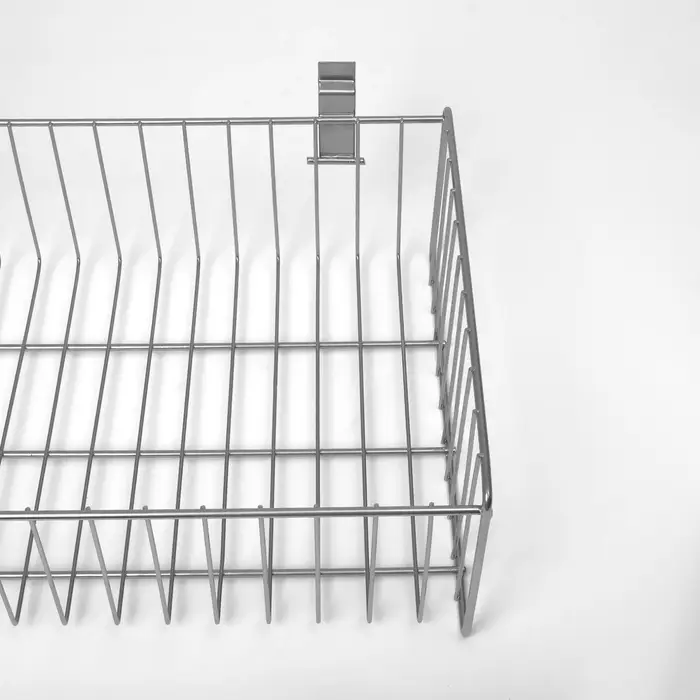 Полка-корзина для экономпанелей, 60&times;30&times;15 см, цвет хром