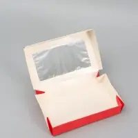 Коробка подарочная складная &laquo;С любовью&raquo;, 20&times;12&times;4 см, с окном