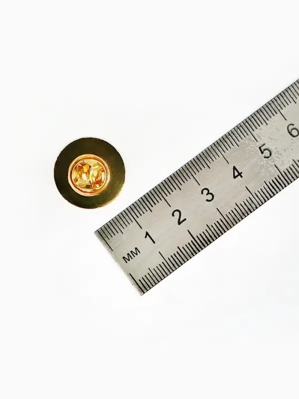 Основа для броши/значка (набор 5 шт.), площадка 2 см, цвет золото