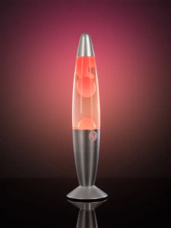 Лава - лампа RISALUX &laquo;Ракета&raquo;, Е14, 30 Вт, от сети 220 В, серебристая, 34&times;8.5&times;8.5 см