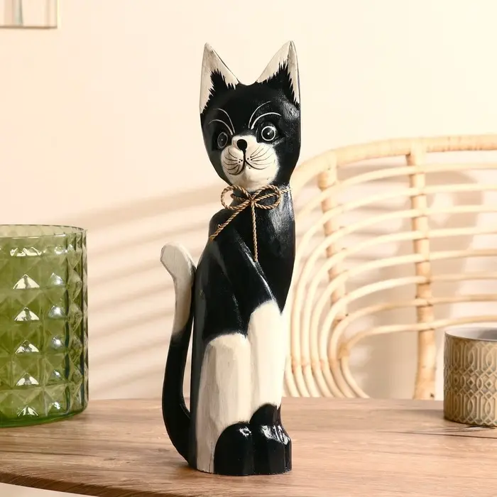 Сувенирный набор дерево Сувенирный набор дерево "Черно-белые кошки" (50х40х30) 7х25х50 см