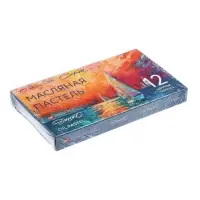 Пастель масляная 12 цветов ЗХК &laquo;Сонет&raquo;, 10/69, круглая