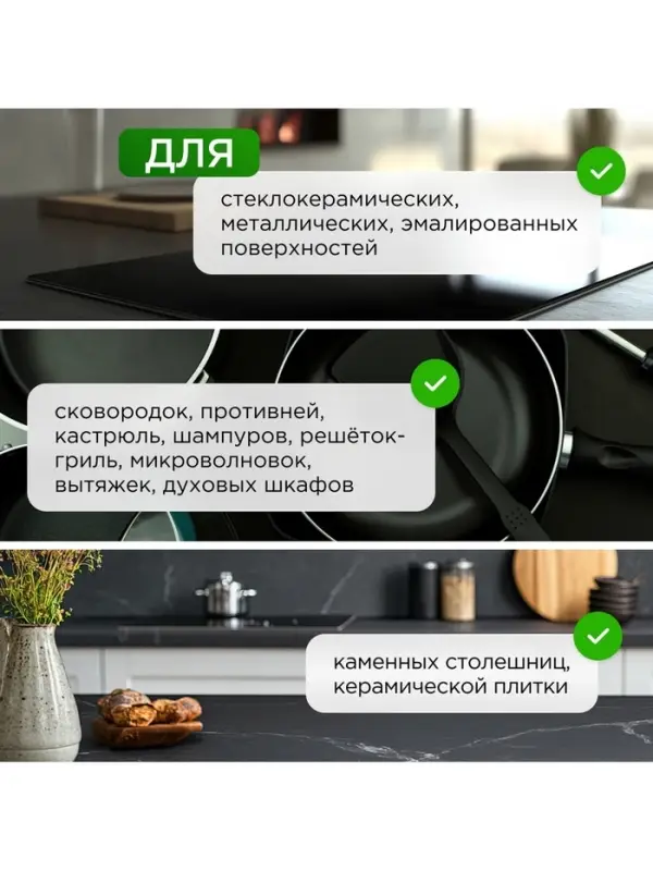 Средство чистящее SYNERGETIC для кухни, удаление жира, копоти и нагара Антижир, биоразлагаемое, 0.5 л