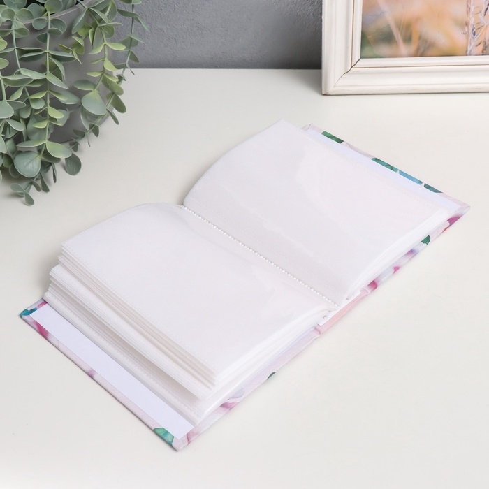 Фотоальбом на 100 фото 10х15 см, пластик. листы Фотоальбом на 100 фото 10х15 см, пластик. листы "flora art" Пионы