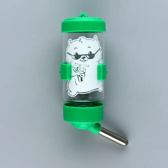 Поилка для грызунов 80 мл, 9&times;4.5 см, микс цветов