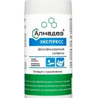 Дезинфицирующие влажные салфетки &laquo;Алмадез-экспресс&raquo; № 60 (14&times;18 см) в банке