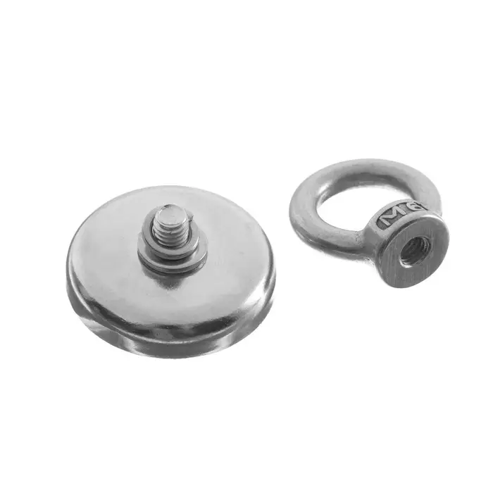 Магнит неодимовый Cartage с петлёй для авто, d=36 мм, сцепление 23 кг