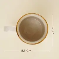 Набор кружек SL Home &laquo;Леггеро&raquo;, 400 мл, набор 2 шт., фарфор, бежевый