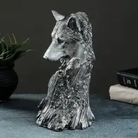 Подставка под бутылку &laquo;Волк&raquo;, 25&times;17&times;13 см, под сталь