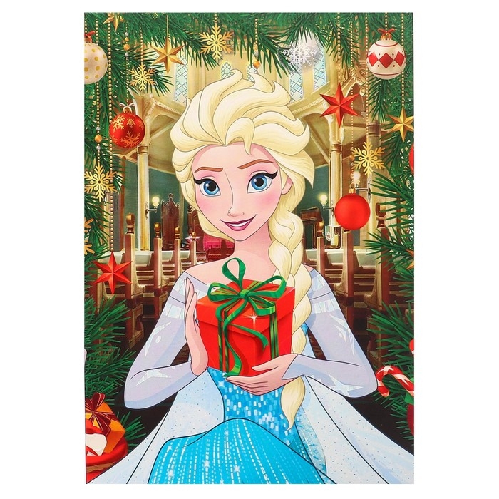 Коробка подарочная, Коробка подарочная, "С Новым годом", 16 х 23 х 7,5 см, Холодное сердце