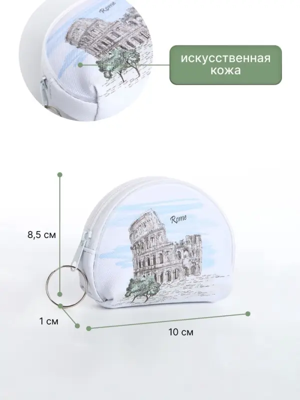 Кошелёк детский &laquo;Города&raquo; Выбражулька, маленький, монетница, МИКС