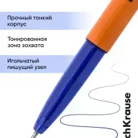 Набор ручек шариковых ErichKrause Slender Stick Orange, Super Glide, 8 штук, уз 0.7 мм, син