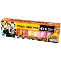 Игрушка в наборе Легкий пластилин Влад А4 12 шт с шариковым пластилином огненные цвета коробка 10948 Игрушка в наборе Легкий пластилин Влад А4 12 шт с шариковым пластилином огненные цвета коробка 10948