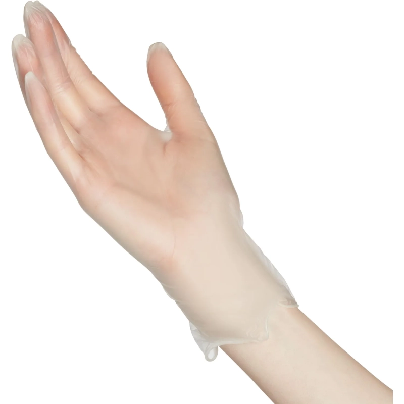 Перчатки однораз. виниловые, н/о, прозр. AVIORA (S) 50п/уп 5,5гр 402-637 ПС
