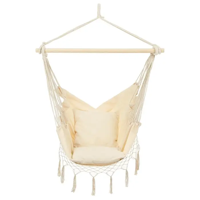 Гамак-кресло maclay, 60&times;80 см, подвесное, плетёное, бежевое