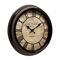 Часы настенные классические, бесшумные, плавный ход, d=31 см