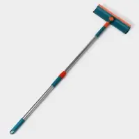 Щётка для окон, телескопическая ручка 68 (102) см, насадка из микрофибры 28&times;7 см