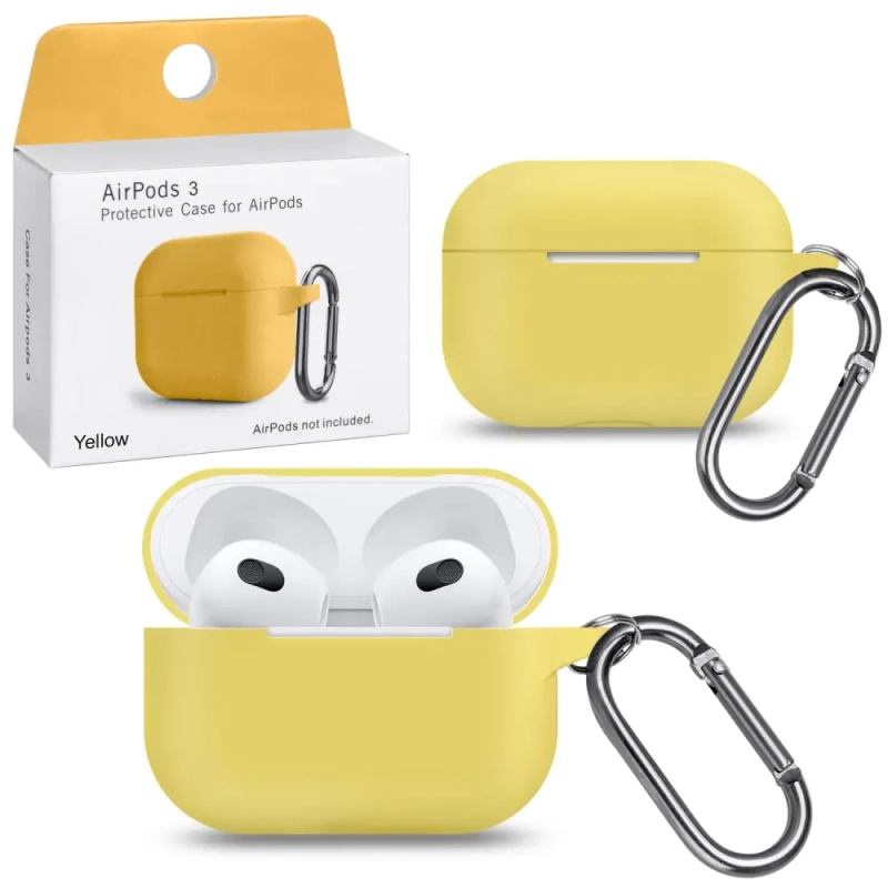 Чехол Apods 3 Yellow с карабином #12 Чехол Apods 3 Yellow с карабином #12