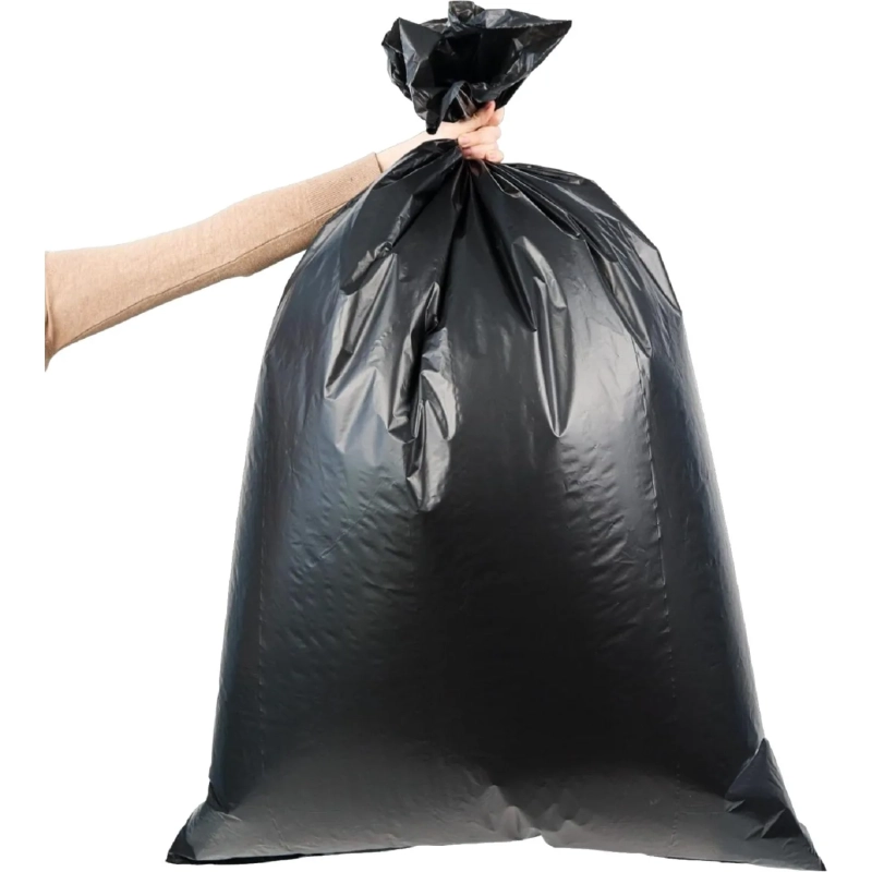 Мешки для мусора ПВД &nbsp;Элементари 240л, 50 мкм 10шт/рул.,черные 90х130см