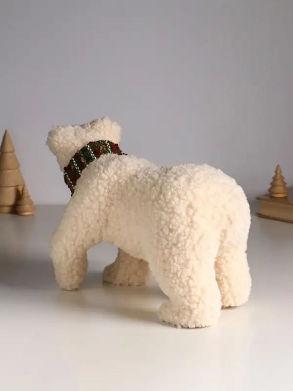 Декор  Декор "Белый медведь в новогоднем шарфе" 29х13х20 см