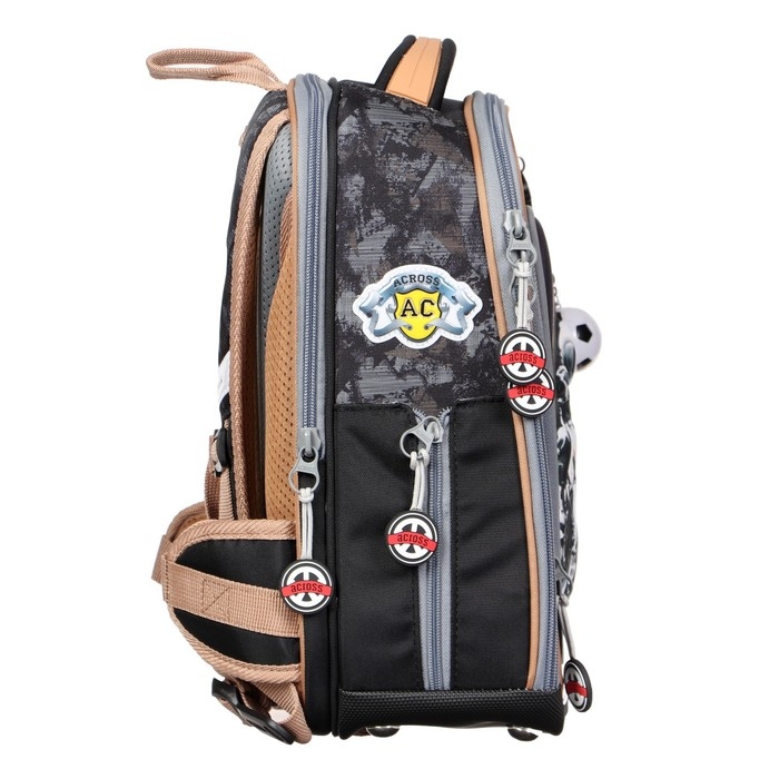 Рюкзак каркасный 35 х 26 х 14 см, Across HK22, наполнение: мешок, пенал, синий HK22-4 Рюкзак каркасный 35 х 26 х 14 см, Across HK22, наполнение: мешок, пенал, синий HK22-4