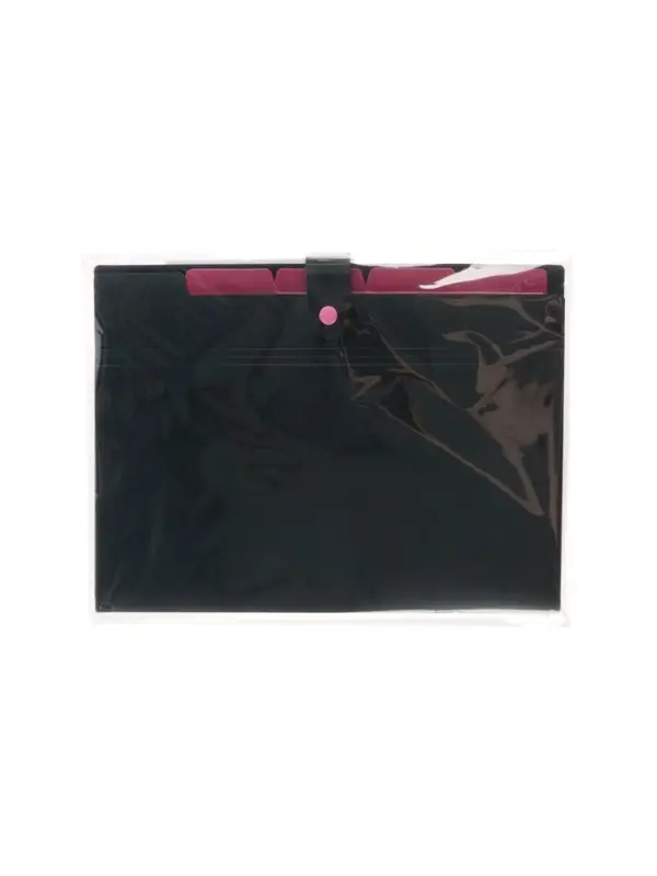 Папка А4, 5 отделений, Calligrata, 600 мкм, на кнопке, черная, матовая Папка А4, 5 отделений, Calligrata, 600 мкм, на кнопке, черная, матовая