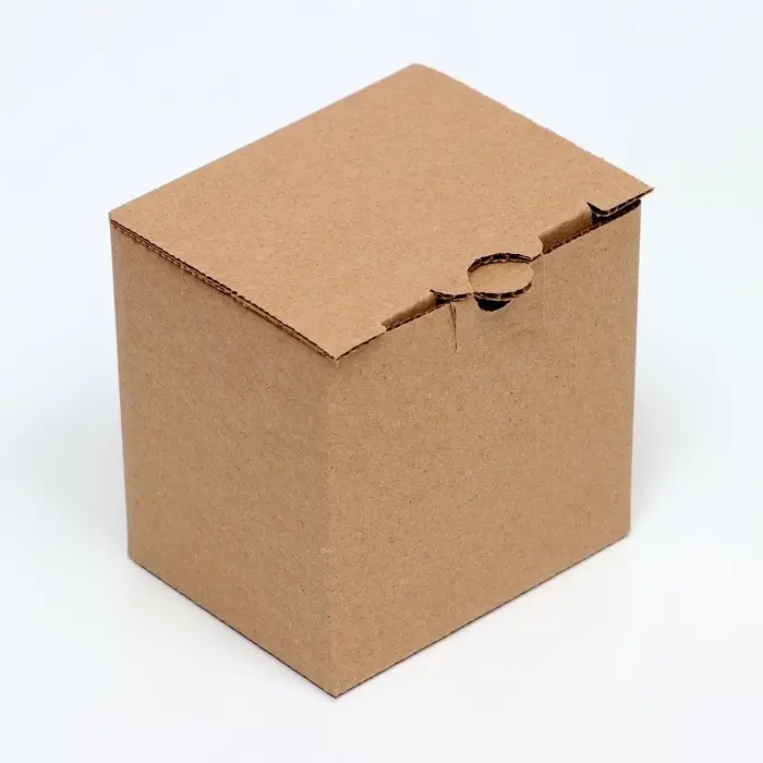 Коробка под кружку, 10×8×10 см, бурая Коробка под кружку, 10×8×10 см, бурая